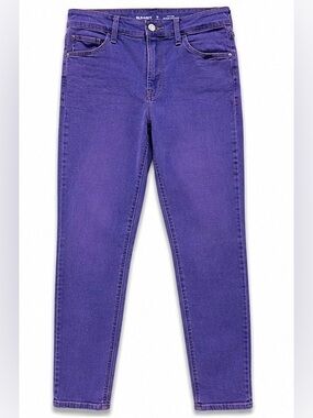 Old Navy High-Rise Super Skinny Jeans Size 10 Tall Purple Lavender